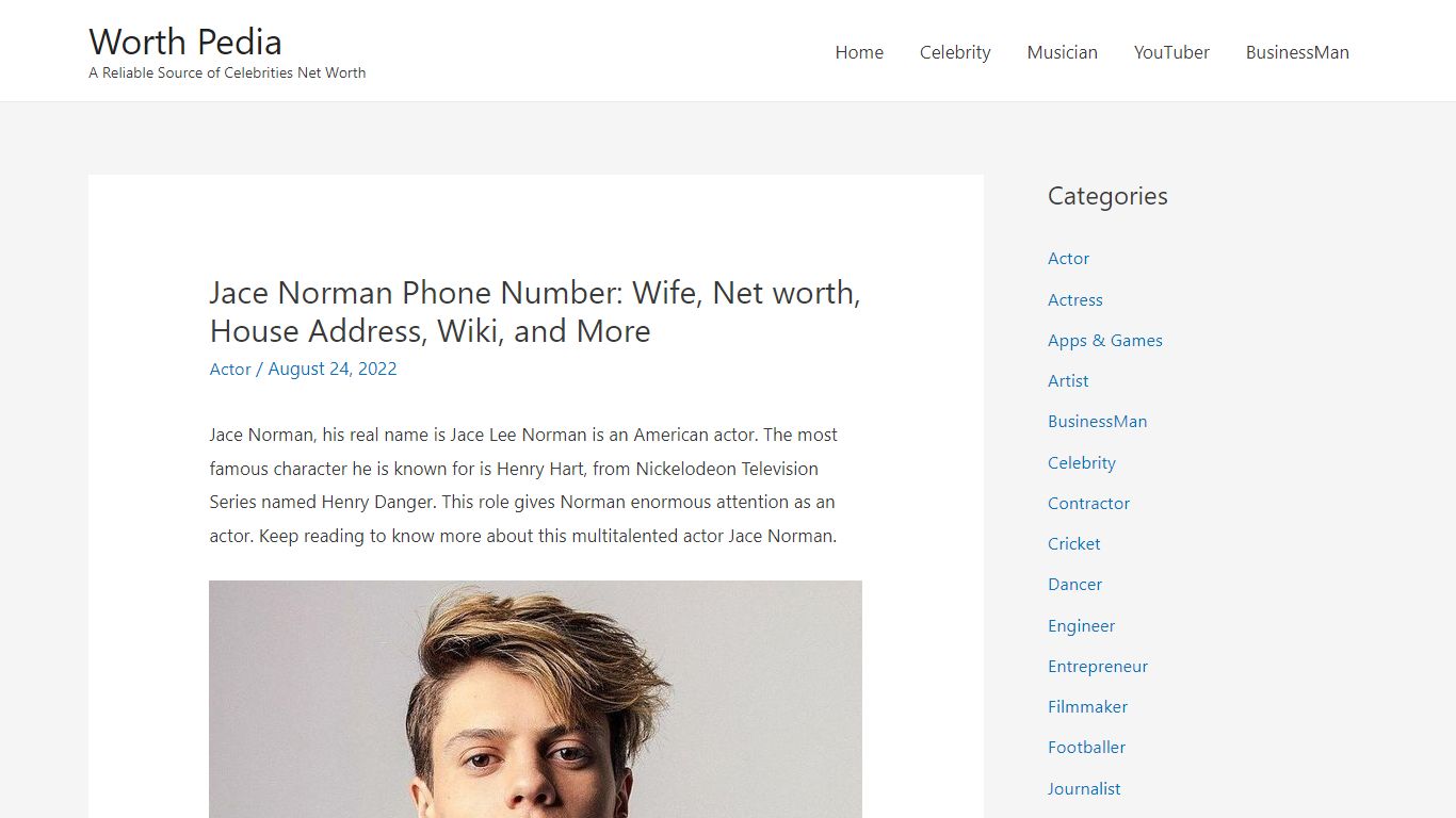 Jace Norman Phone Number: Wife, Net worth, House Address, Wiki, and ...